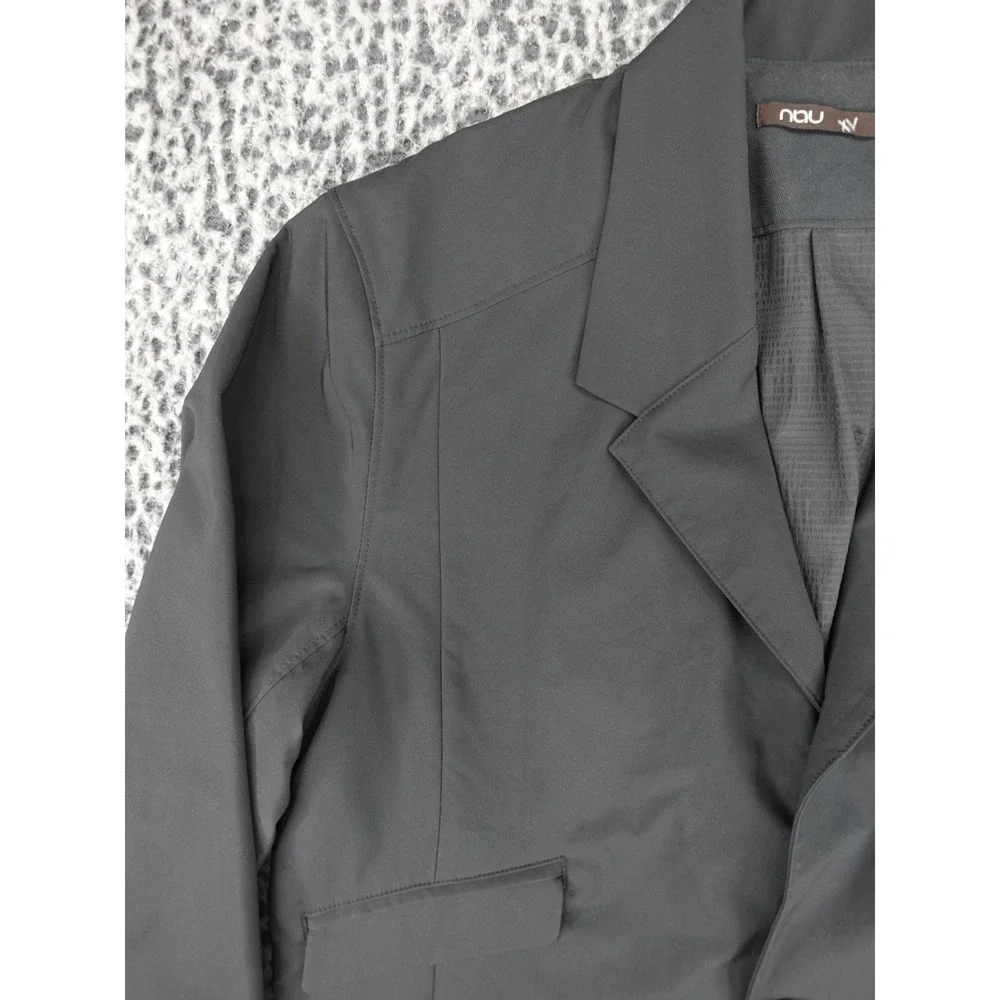 Nau Technical Blazer Mens Large Black Recycled Polyester Water Repellent